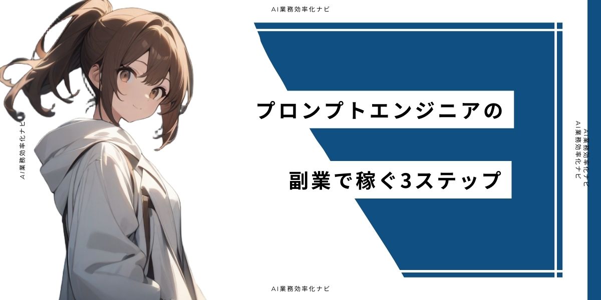 プロンプトエンジニアの副業で稼ぐ3ステップ