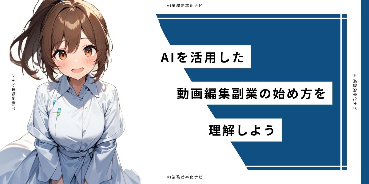 AIを活用した動画編集副業の始め方を理解する