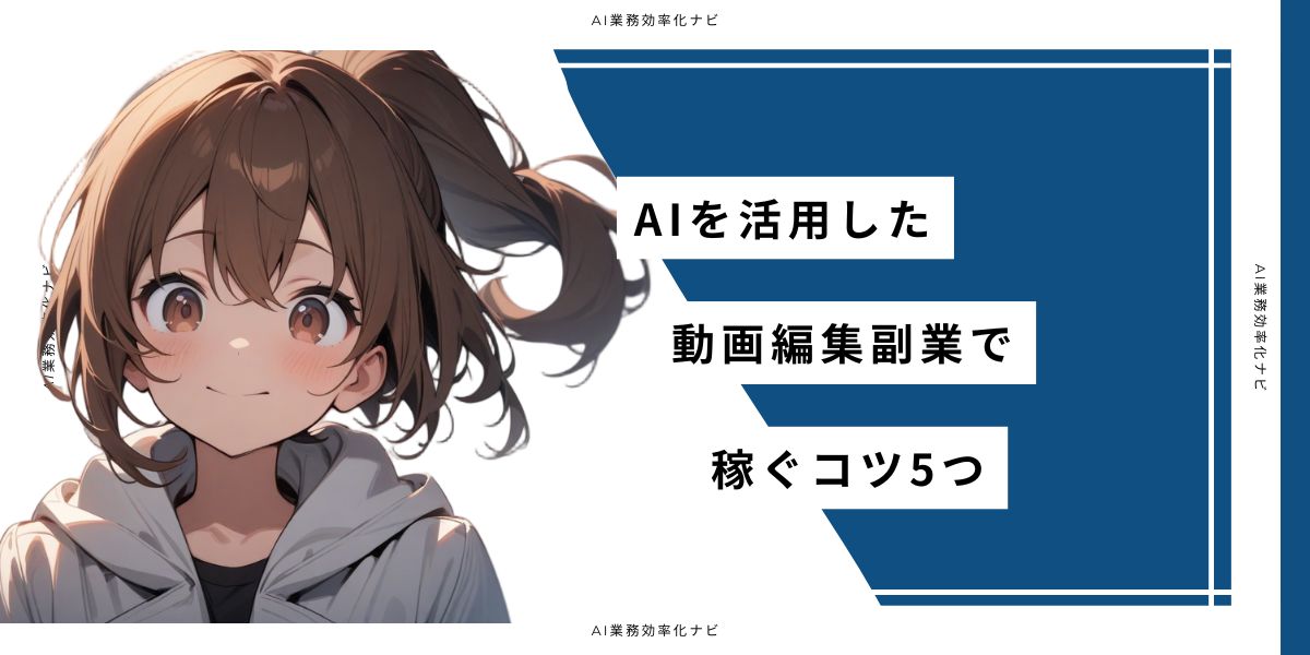 AIを活用した動画編集副業の始め方で稼ぐコツ5つ