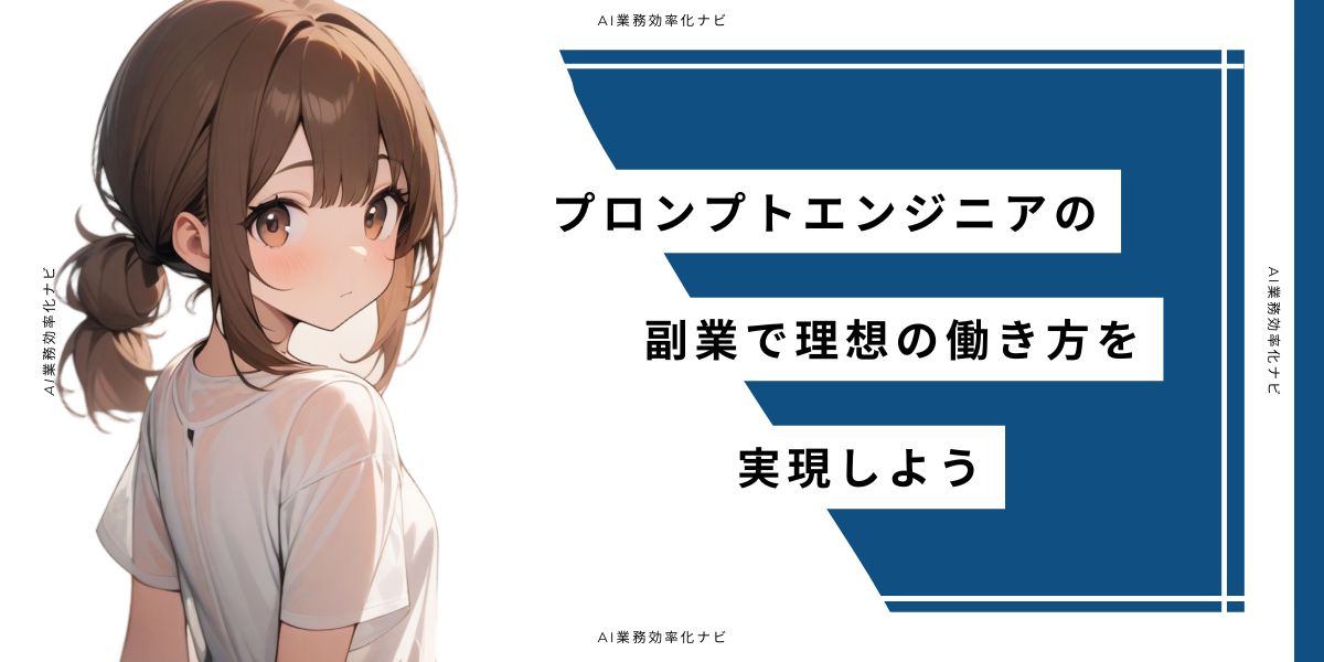 プロンプトエンジニアの副業で理想の働き方を実現しよう